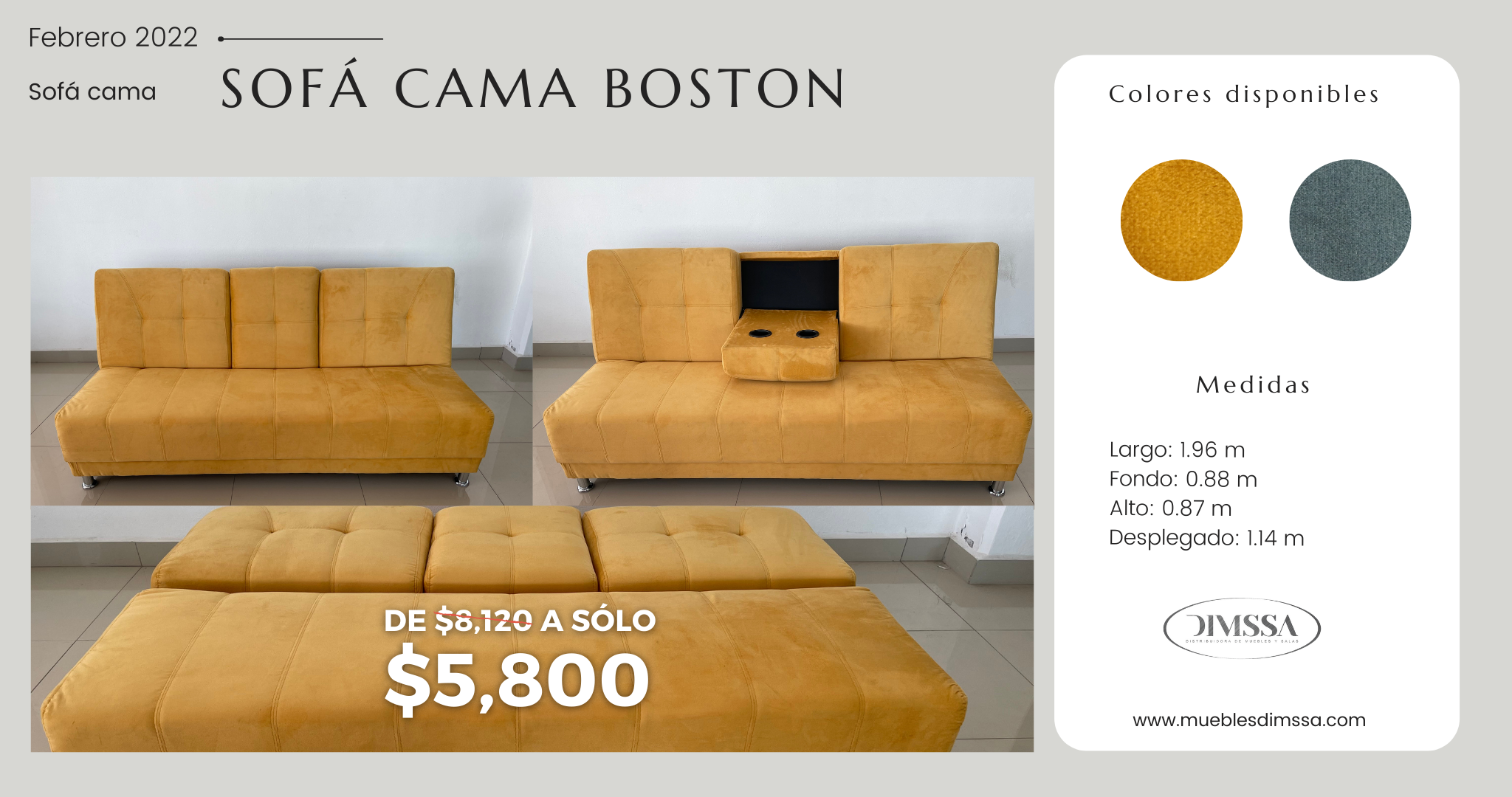 Sofá Cama Boston